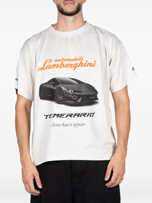 Balenciaga Automobili Lamborghini Tシャツ | ニュートラル | FARFETCH JP