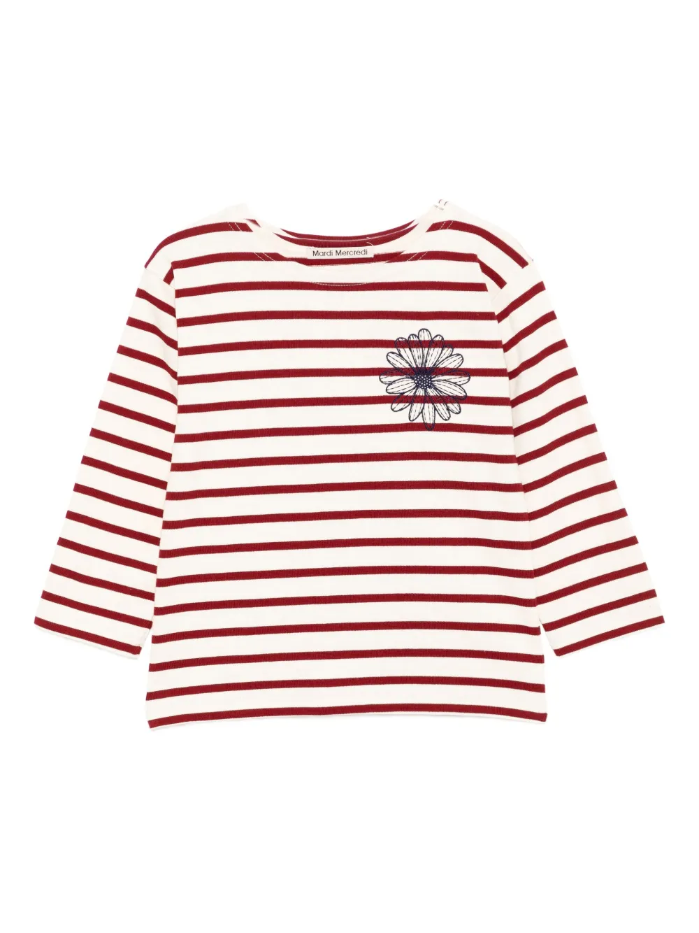 Mardi Mercredi Les Petites striped T-shirt | Neutrals | Image 1