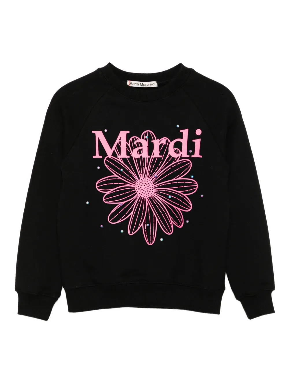 Mardi Mercredi Les Petites sweat à logo imprimé | noir | Image 1