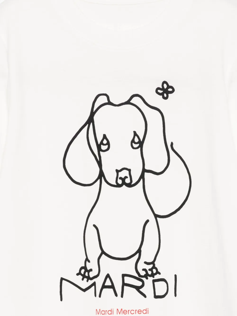Mardi Mercredi Les Petites Ddanji T-shirt Wit