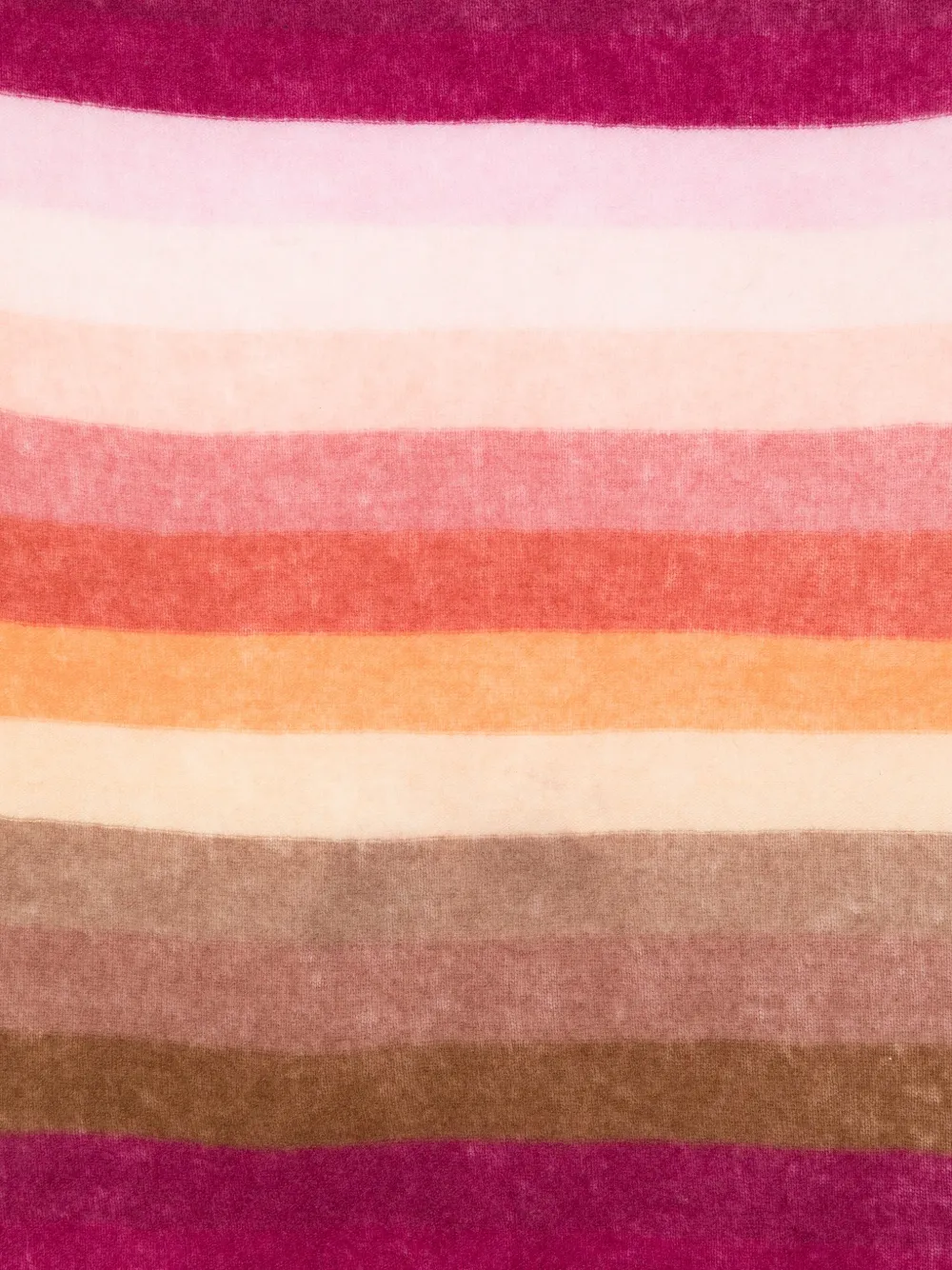 Faliero Sarti striped frayed-edge scarf - Roze