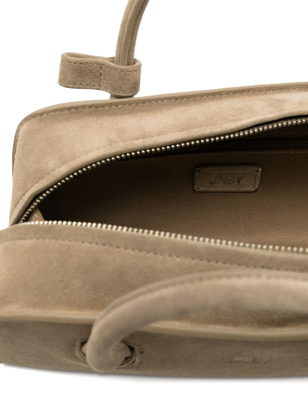 Jnby Leather Tote Bag In Brown
