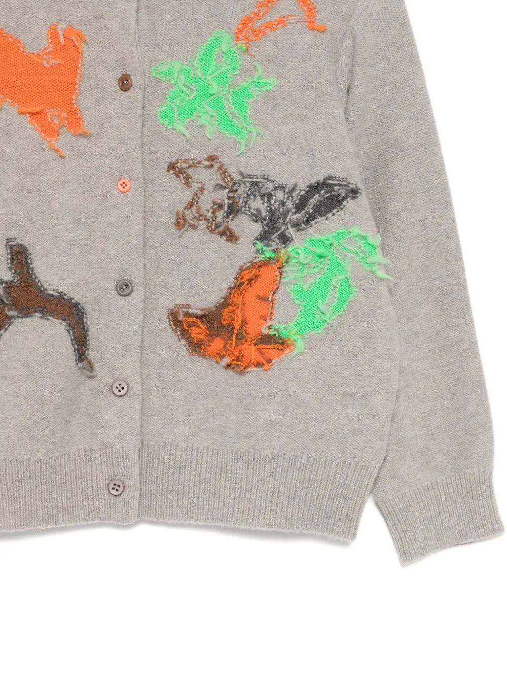 jnby by JNBY graphic-embroidered cardigan Grijs