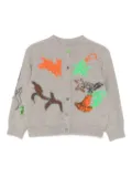 jnby by JNBY graphic-embroidered cardigan - Grey