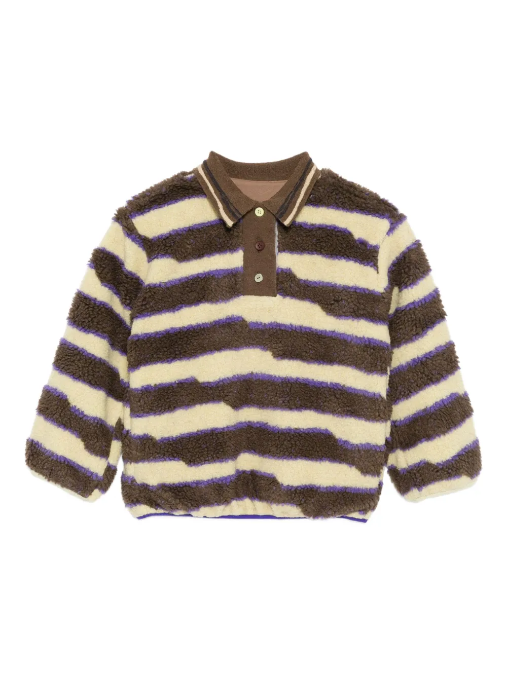 Jnby by JNBY Gestreept poloshirt Bruin