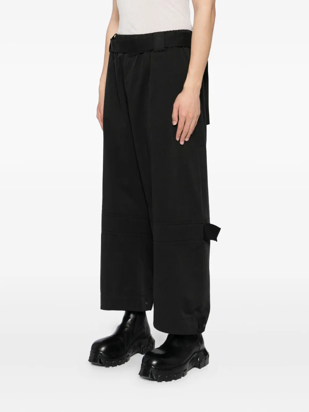 CROQUIS Broek met ceintuur Zwart