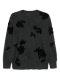 JNBY floral-embellished wool pullover - Grey