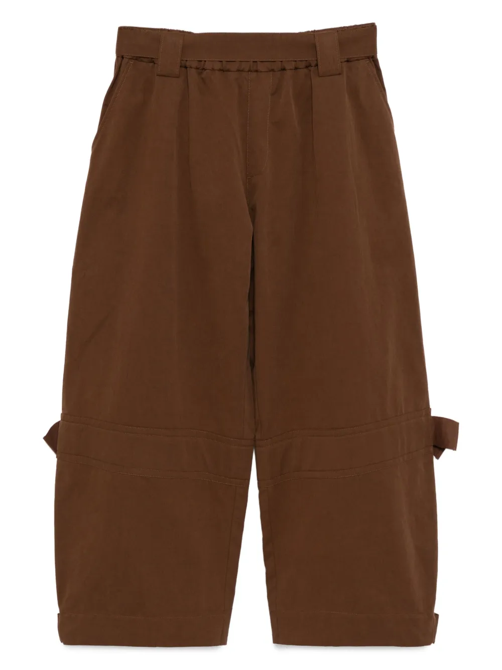 CROQUIS Broek met ceintuur Bruin