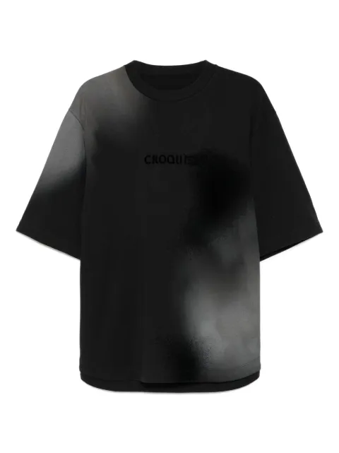 CROQUIS gradient-embellished logo T-shirt