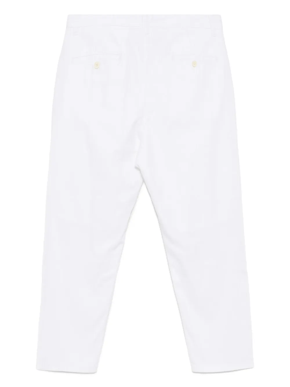 CROQUIS Katoenen broek met toelopende pijpen - Wit