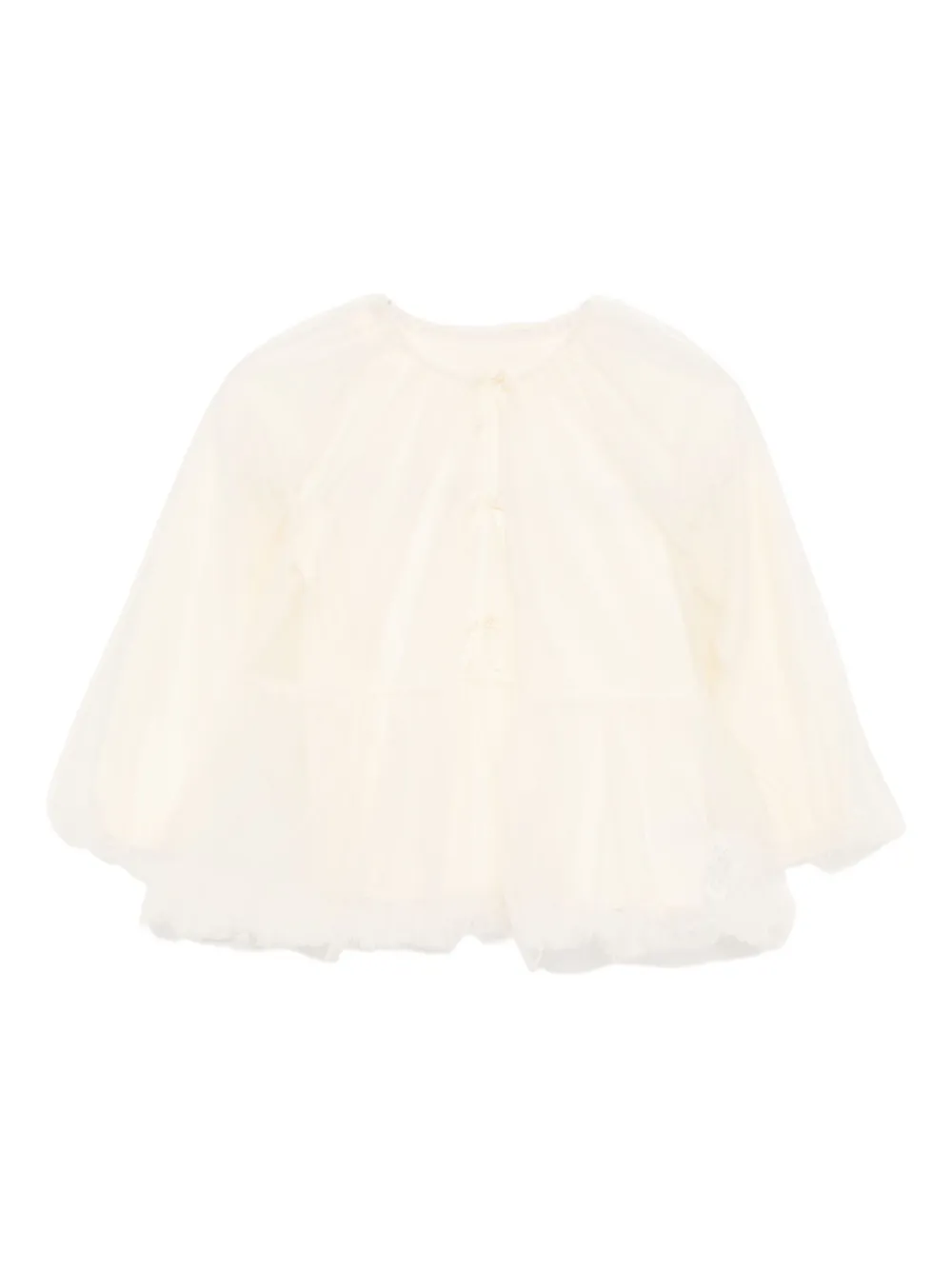 Jnby by JNBY Top met strikdetail Geel