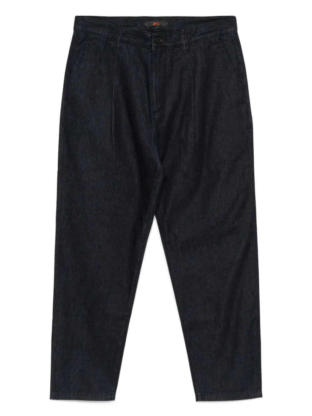 CROQUIS Katoenen broek met toelopende pijpen Blauw