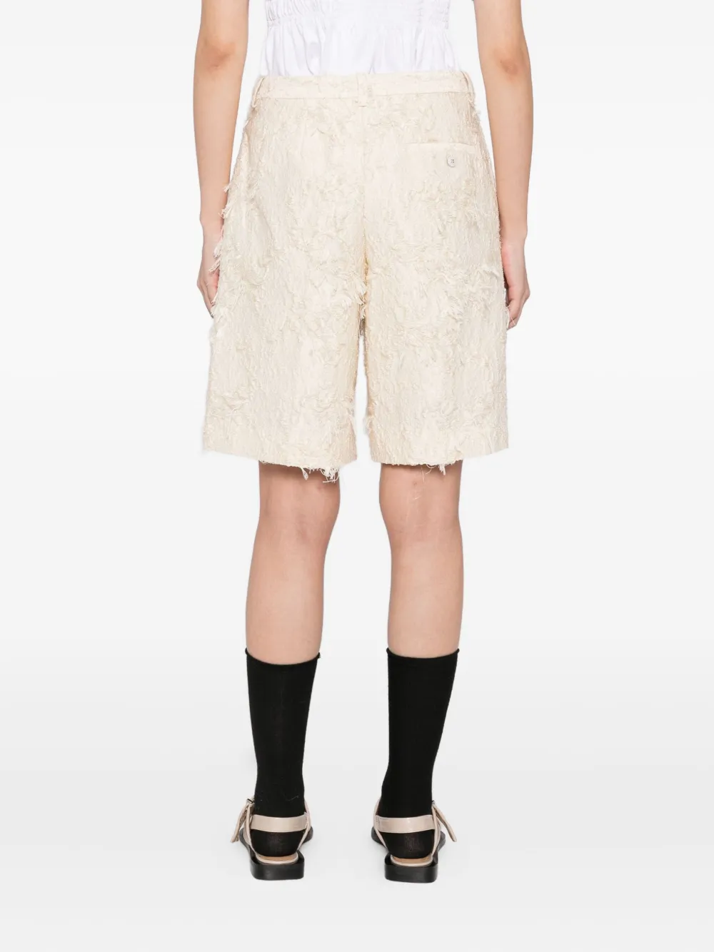 JNBY Shorts met jacquard Beige