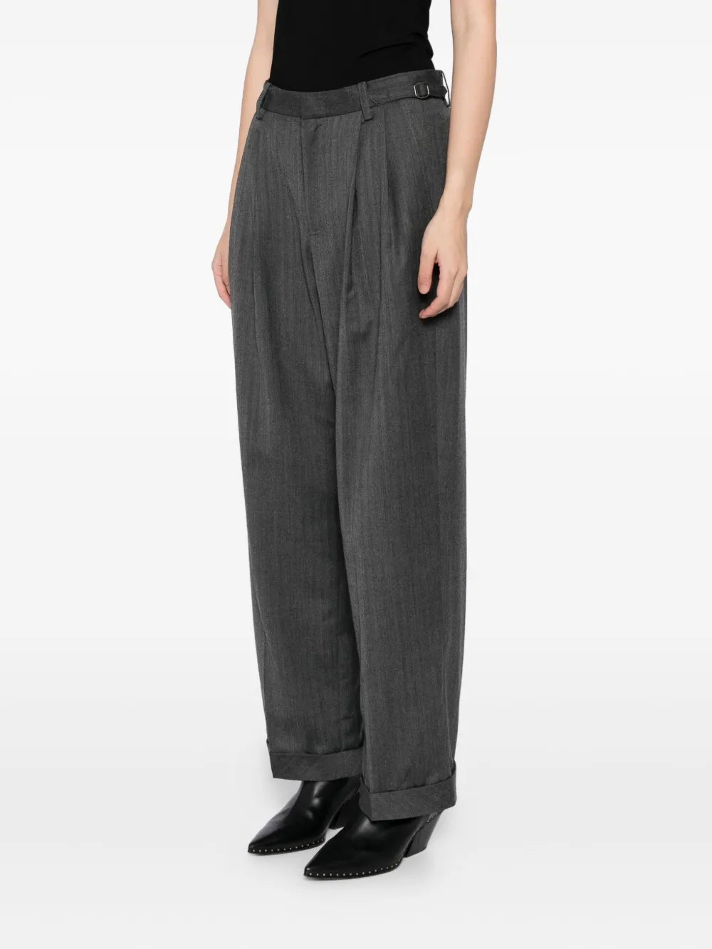 JNBY Broek van wolblend Grijs