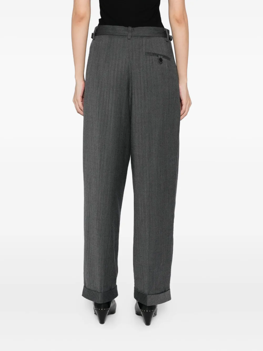 JNBY Broek van wolblend Grijs