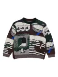 jnby by JNBY graphic-print jumper - Brown