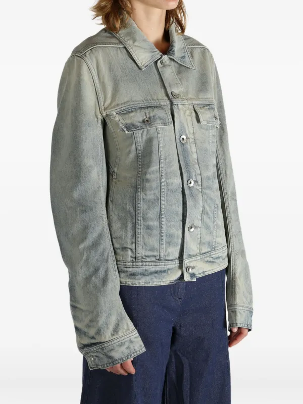 ジャケット・アウター Rick Owens DRKSHDW Denim Jacket RICK OWENS DRKSHDW | DENIM CONCEALED ZIPFRONT JACKET