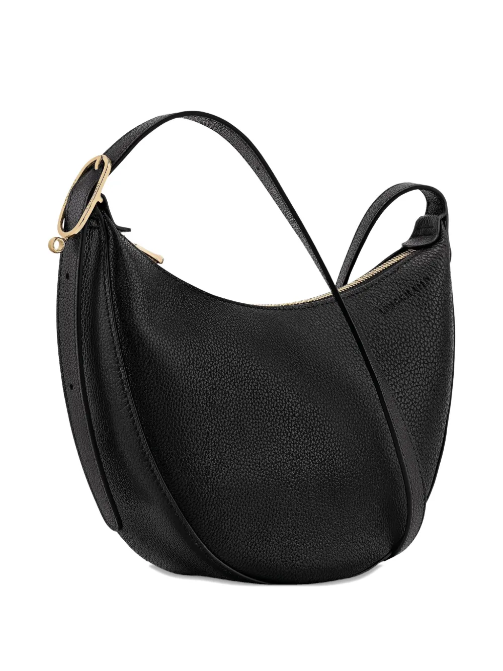 Longchamp Le Foulonné leather cross body bag Zwart