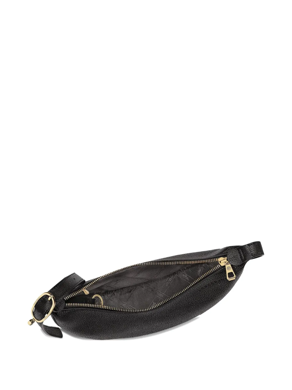 Longchamp Le Foulonné leather cross body bag Zwart