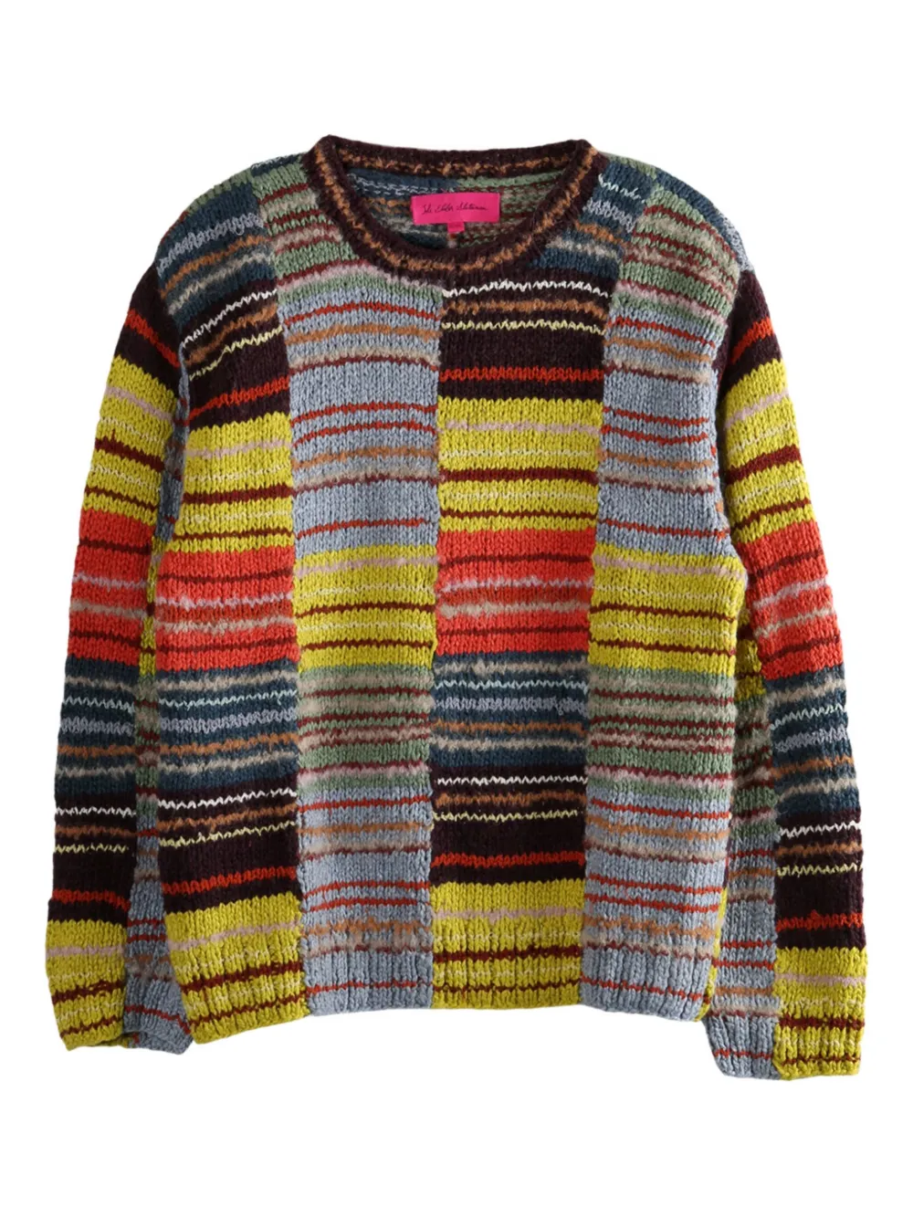 colour-block striped sweater