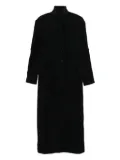 YEHUAFAN textured coat - Black