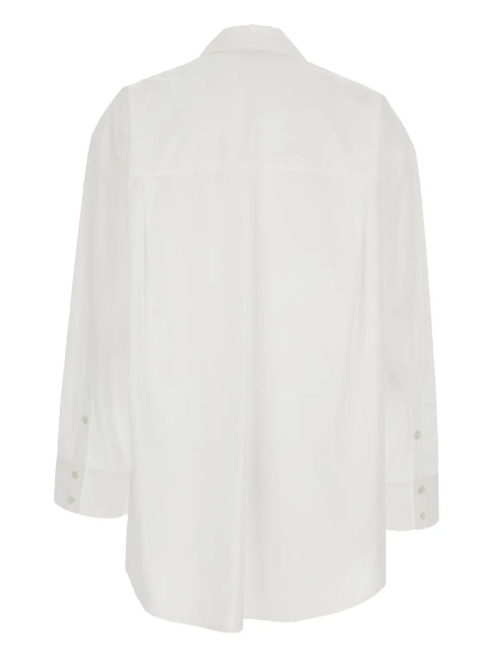 PINKO pearl-embellished poplin shirt - Wit