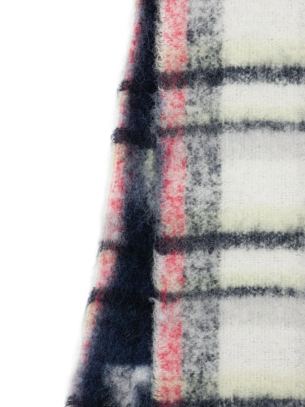 Faliero Sarti Love Love fringed scarf - Blauw