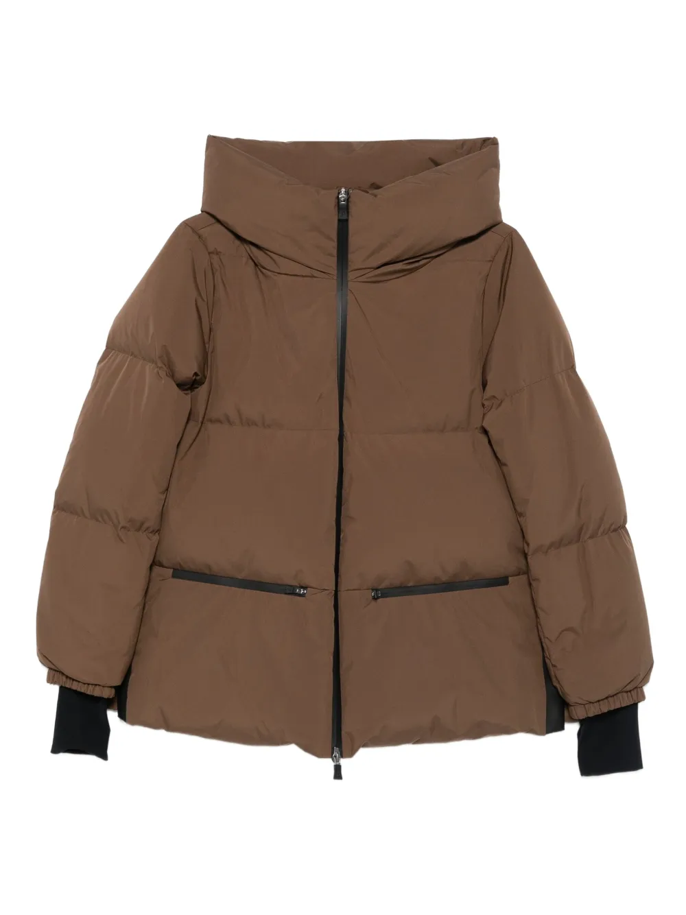 Herno high-neck quilted jacket | Brown | Image 1