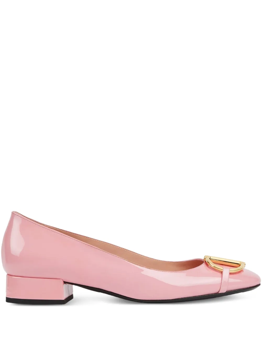 Gucci Half Horsebit platte pumps Roze