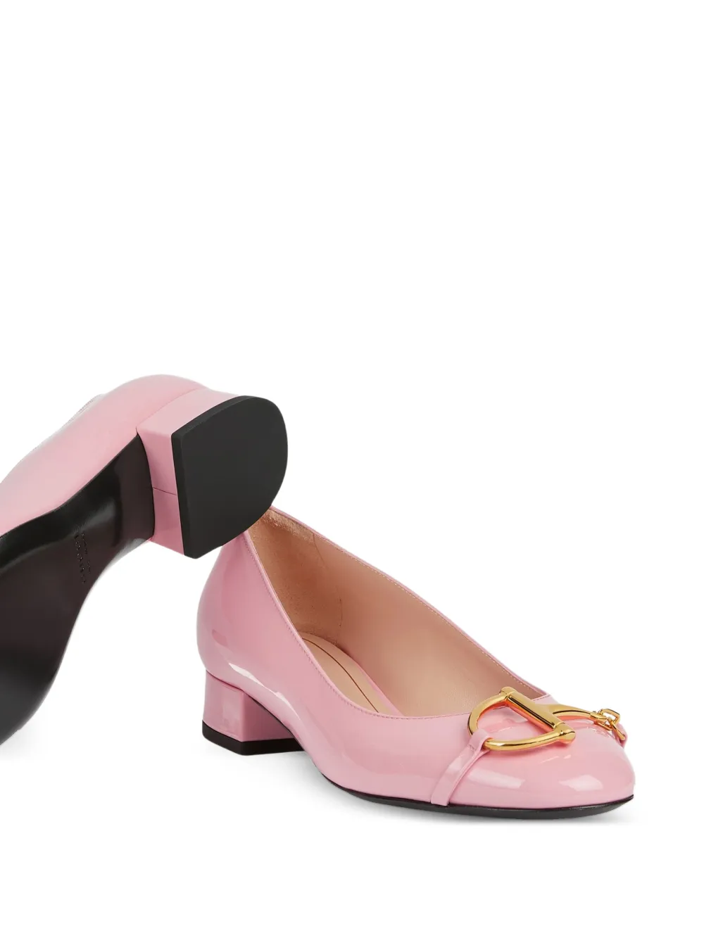 Gucci Half Horsebit platte pumps Roze