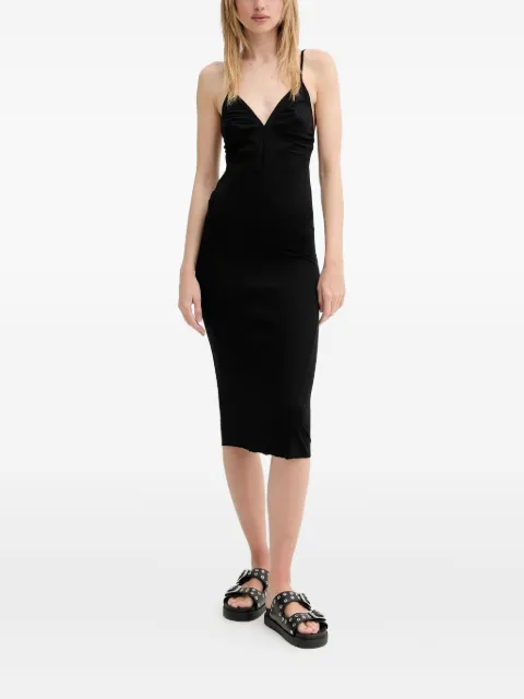 Rick Owens Lilies فستان ميدي برقبة V