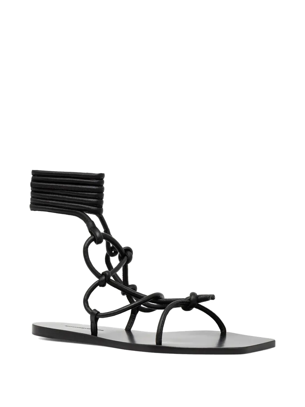 Rick Owens Lilies Penta knotted leather sandals | Flat Sandals | Image 2