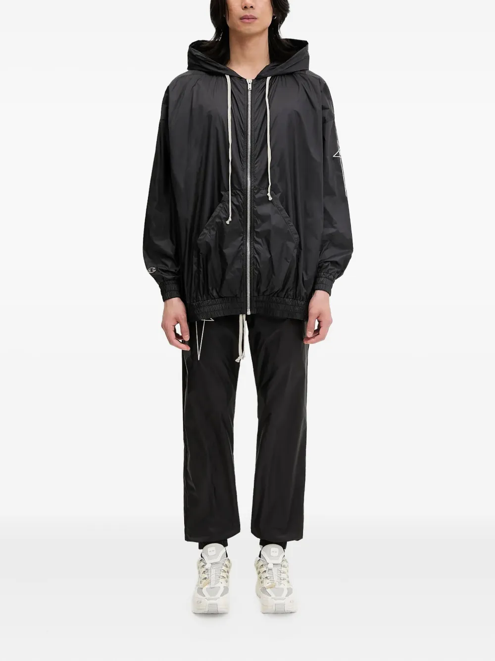 Rick Owens X Champion star-embroidered drawstring regular trousers - Zwart