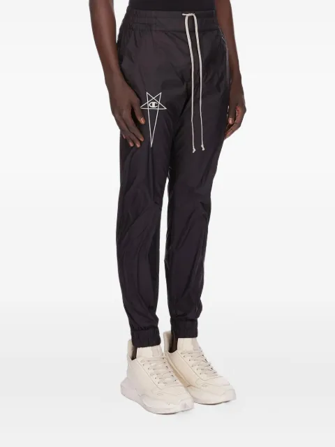 Rick Owens X Champion star-embroidered drawstring regular trousers