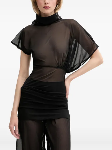 Rick Owens Lilies sheer high-neck top