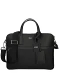 BOSS faux-leather laptop bag - Black