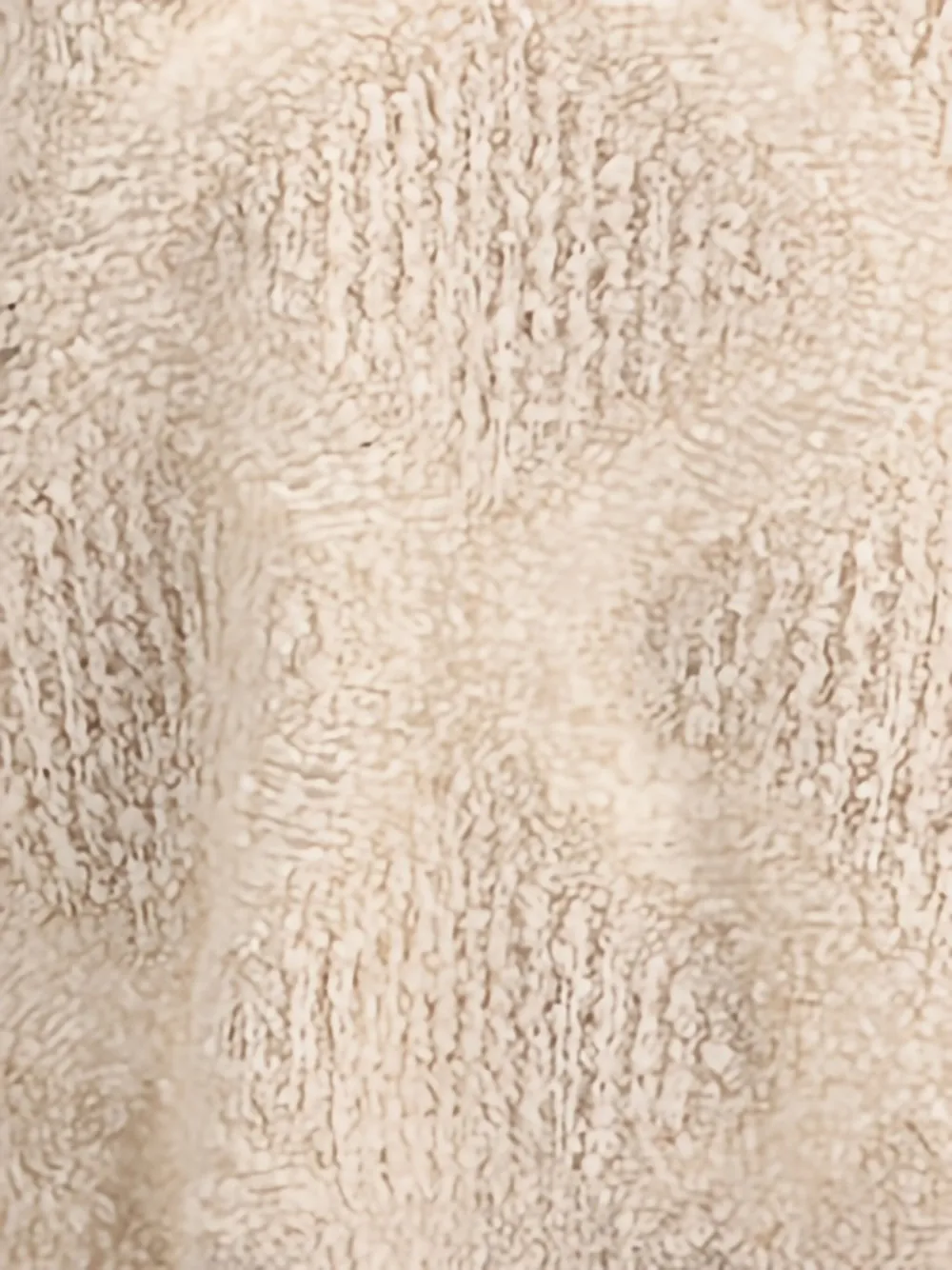 Giorgio Armani Gebreide trui met V-hals en textuur Beige