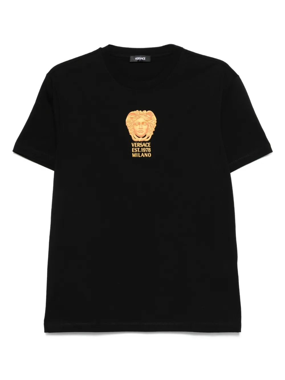 Versace T-shirt met Medusa-print Zwart