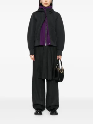 SACAI♦ツイルトリムのフェイクファージャケット SACAI♢ツイルトリムのフェイクファージャケット アウター