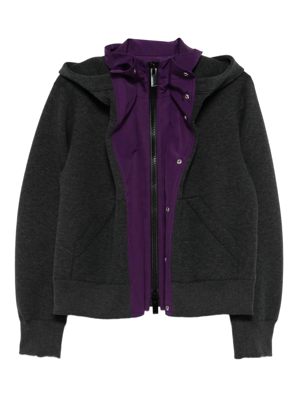 Sacai Gelaagd jack Paars
