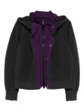 sacai layered details jacket - Purple