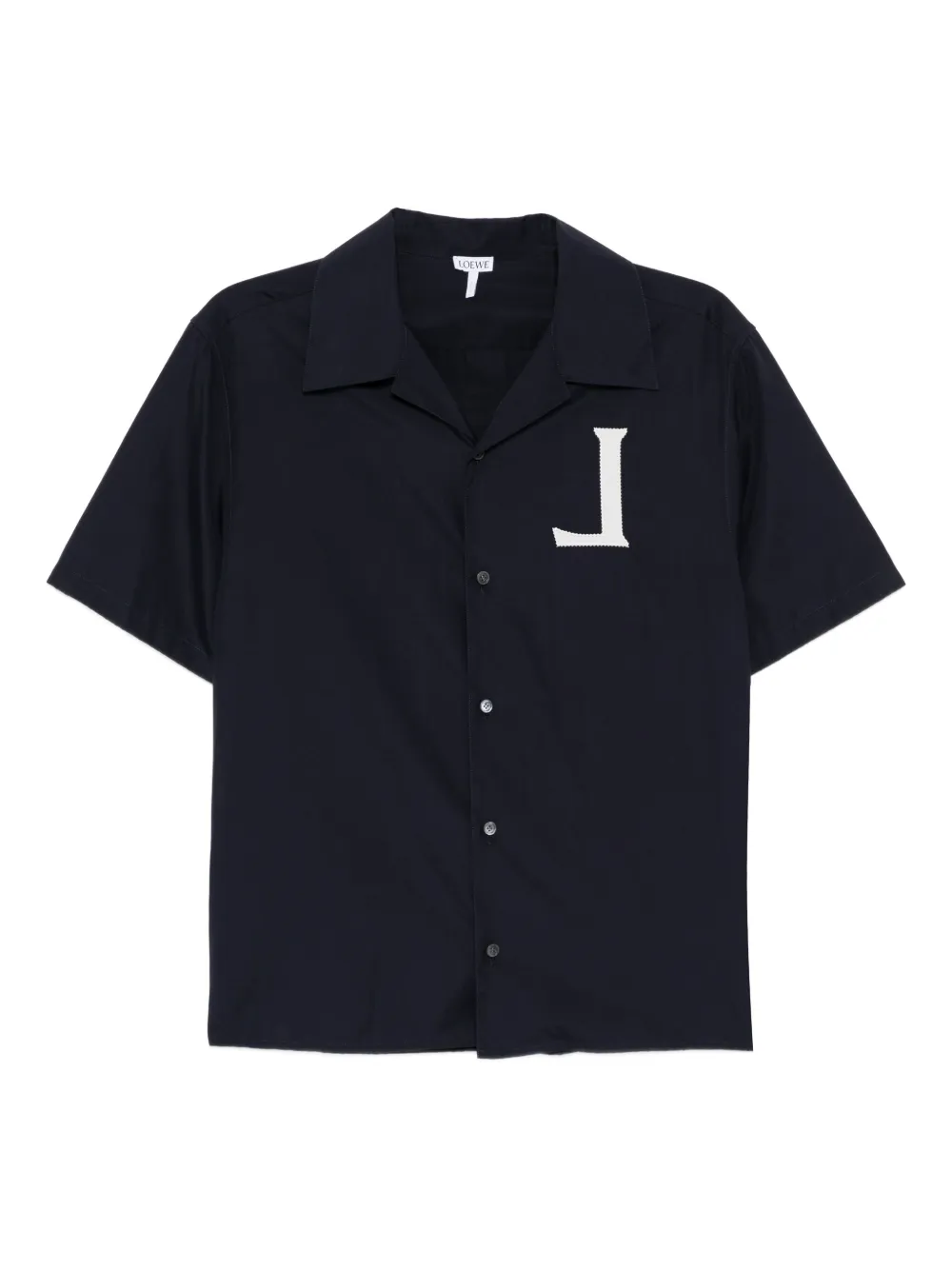LOEWE Hemd mit Logo-Stickerei | Blau | Image 1