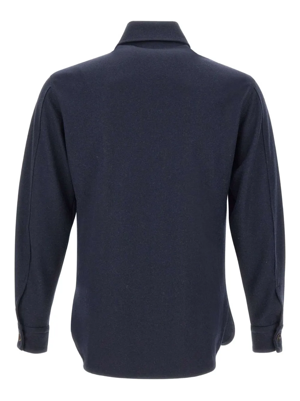 Filippo De Laurentiis Classic-collar Wool-cashmere Jacket In Blue