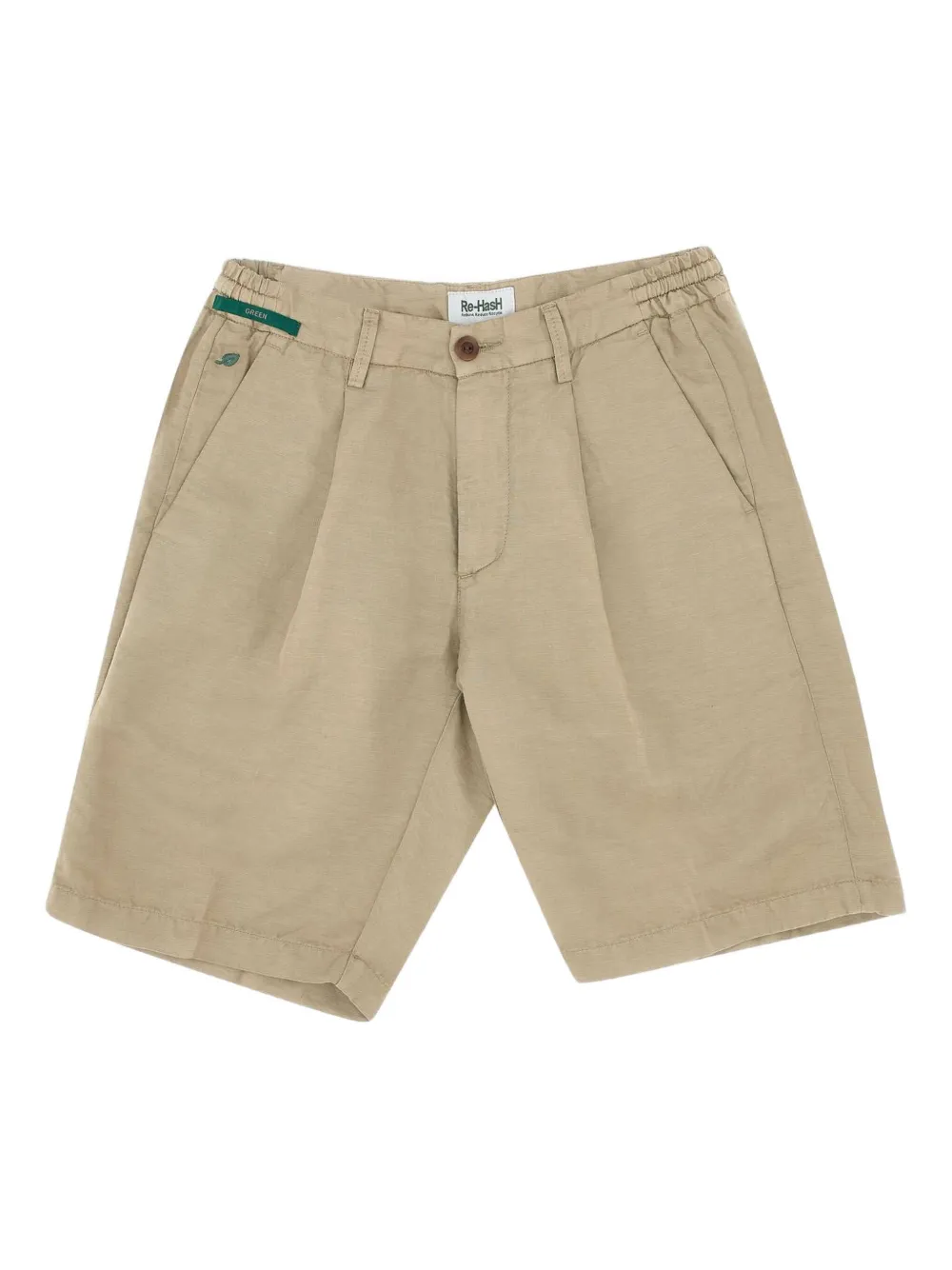 Re-Hash Benson pleated shorts | Neutrals | Image 1