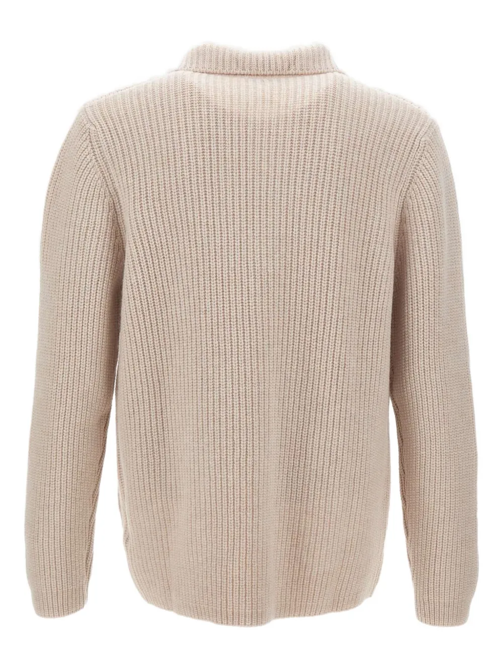 Fay Wollen vest met opgestikte zak Beige