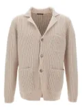 Fay wool patch-pocket cardigan - Neutrals