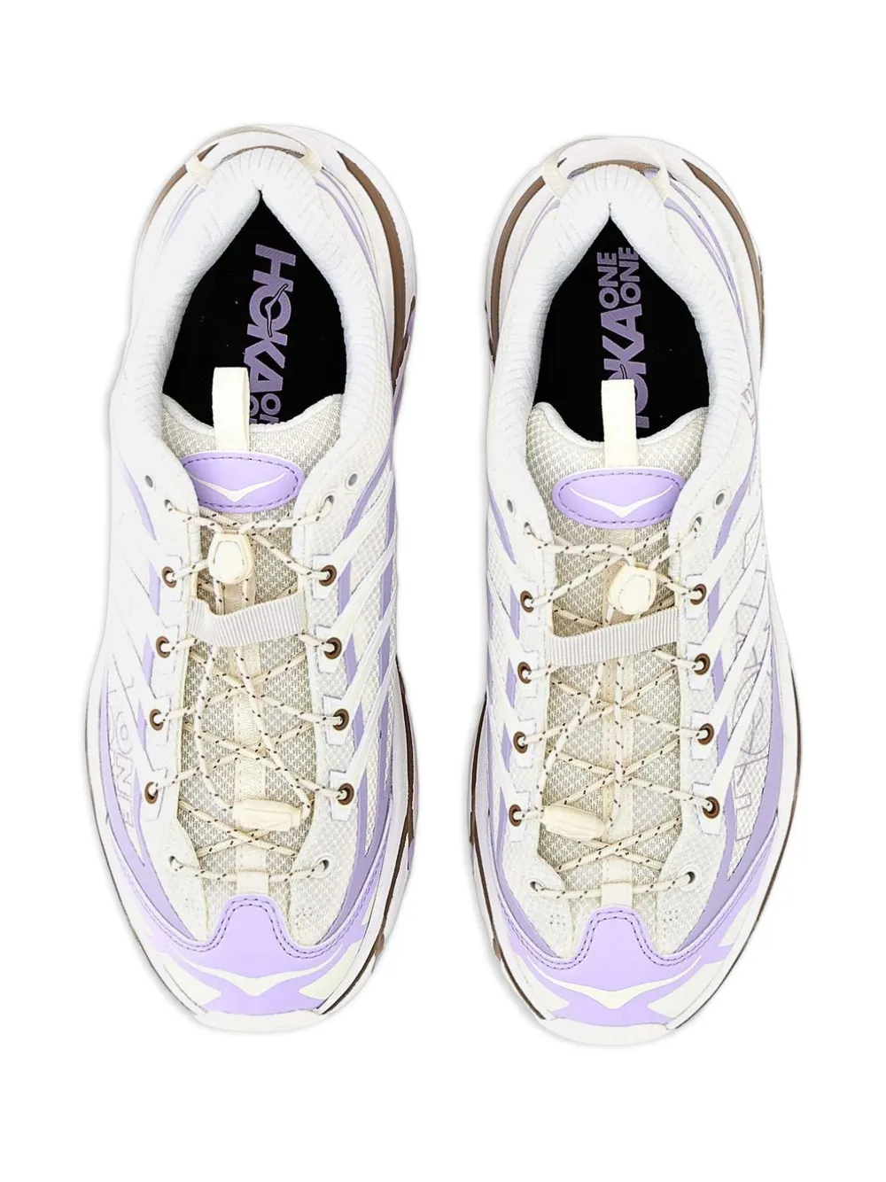 HOKA mesh-upper trainers Neutrals