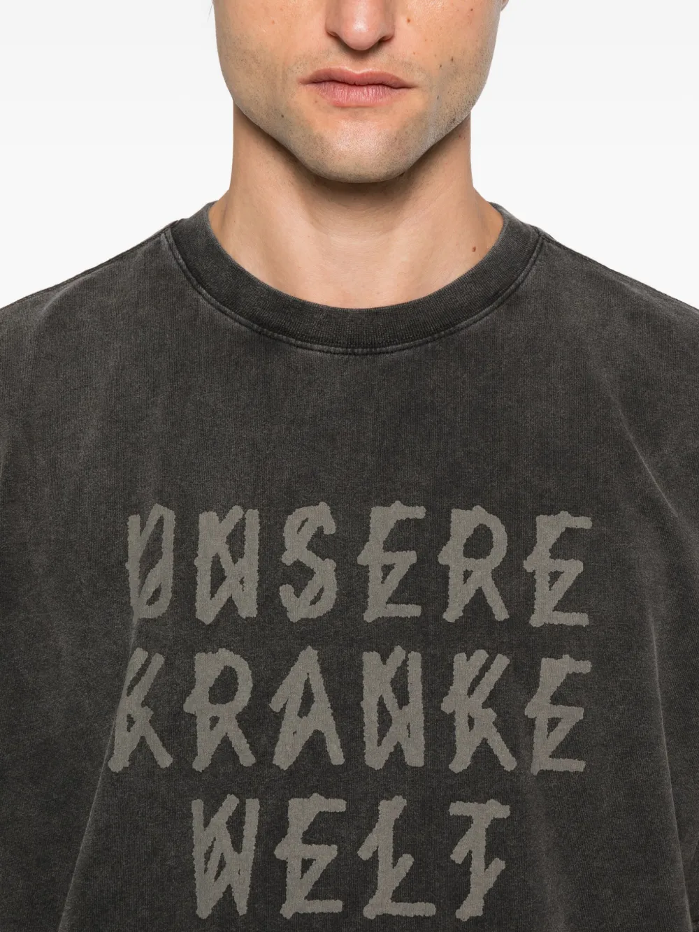 44 Label Group Logo-print T-shirt In Gray