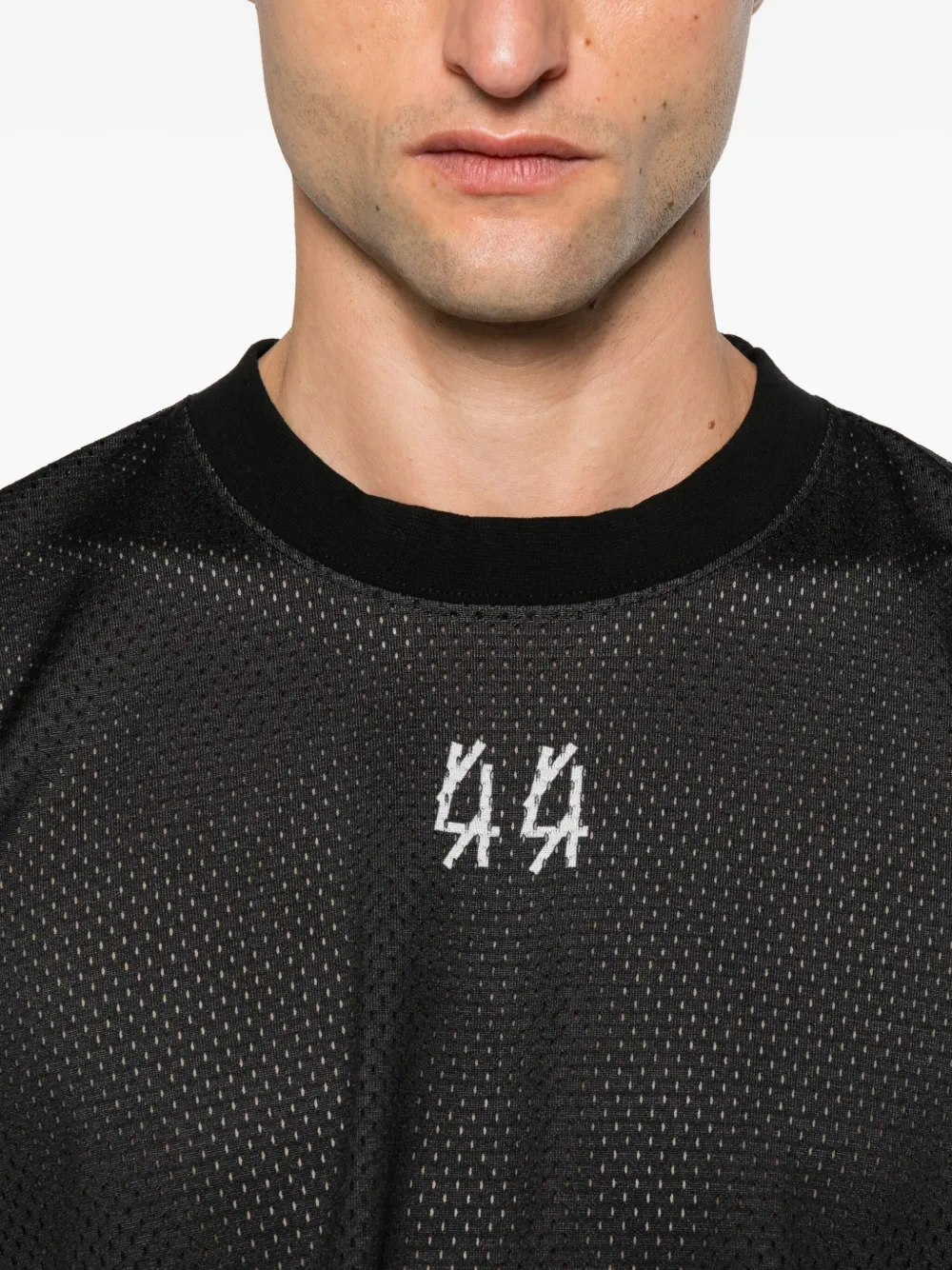 44 Label Group Embroidered-logo T-shirt In Black