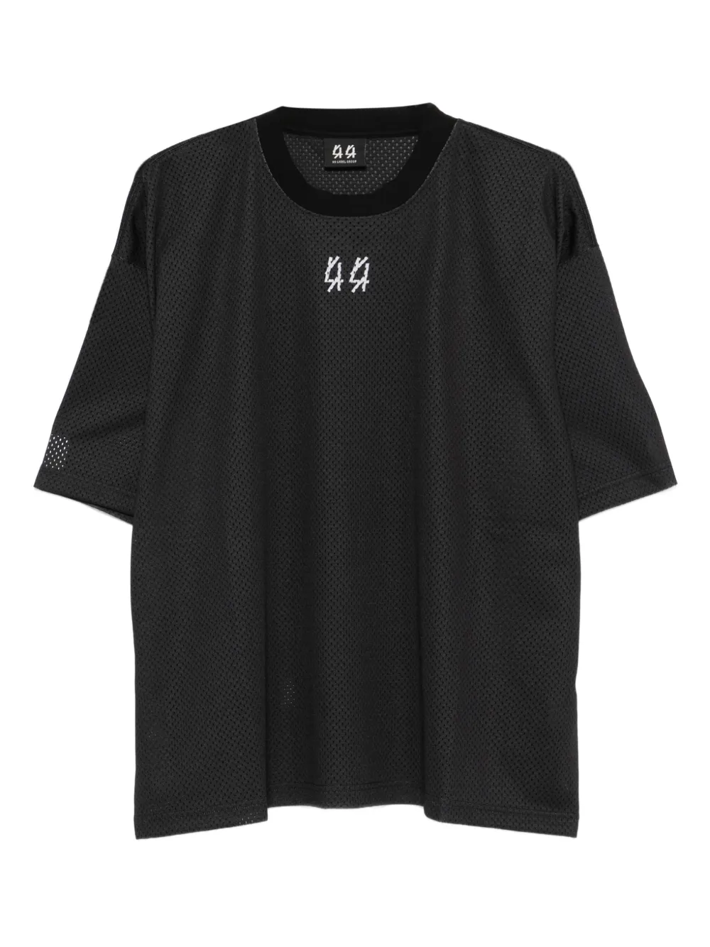 44 LABEL GROUP T-shirt met geborduurd logo Zwart
